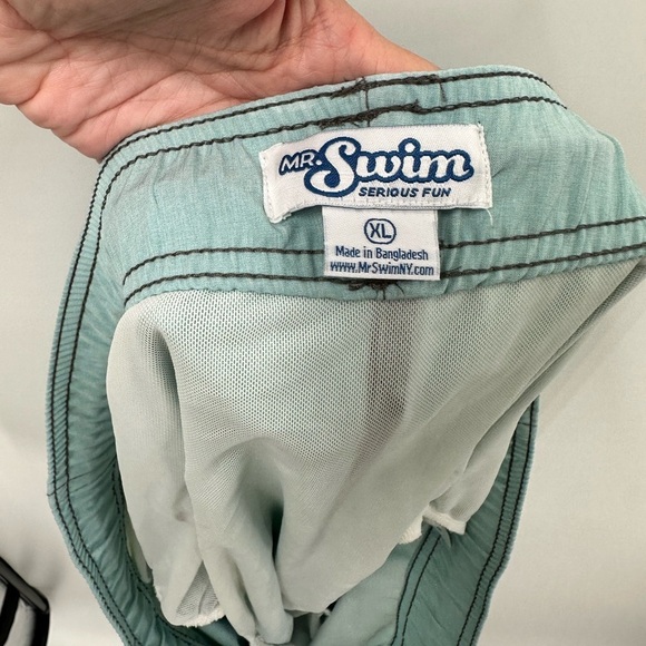 Mr. Swim Men’s Teal Swim Trunks XL NWOT - Picture 4 of 4